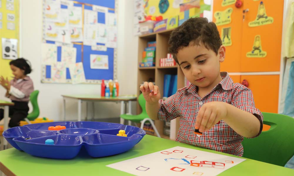 Classroom activity at Beta Cambridge School