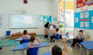 classroom activity at beta Cambridge school